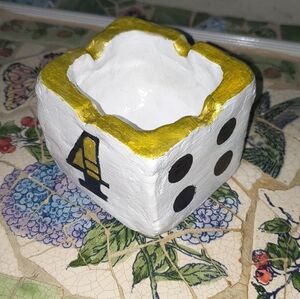 Handcrafted Dice-Themed Trinket Holder